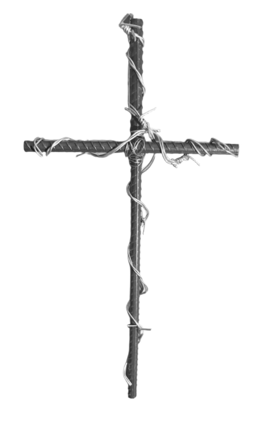 Barbed Wire Rebar Crosses