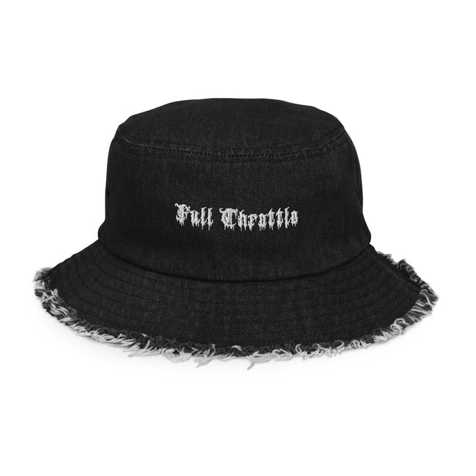 Distressed 3D Puff Bucket Hat