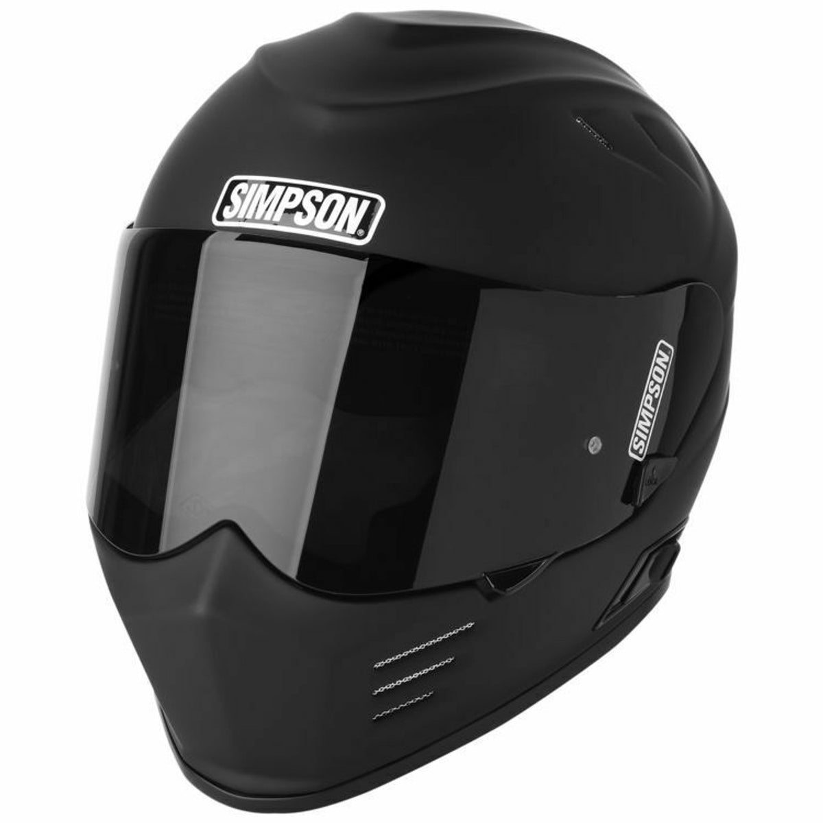 Simpson Ghost Bandit Matte Black Helmet – Full Throttle Clothing