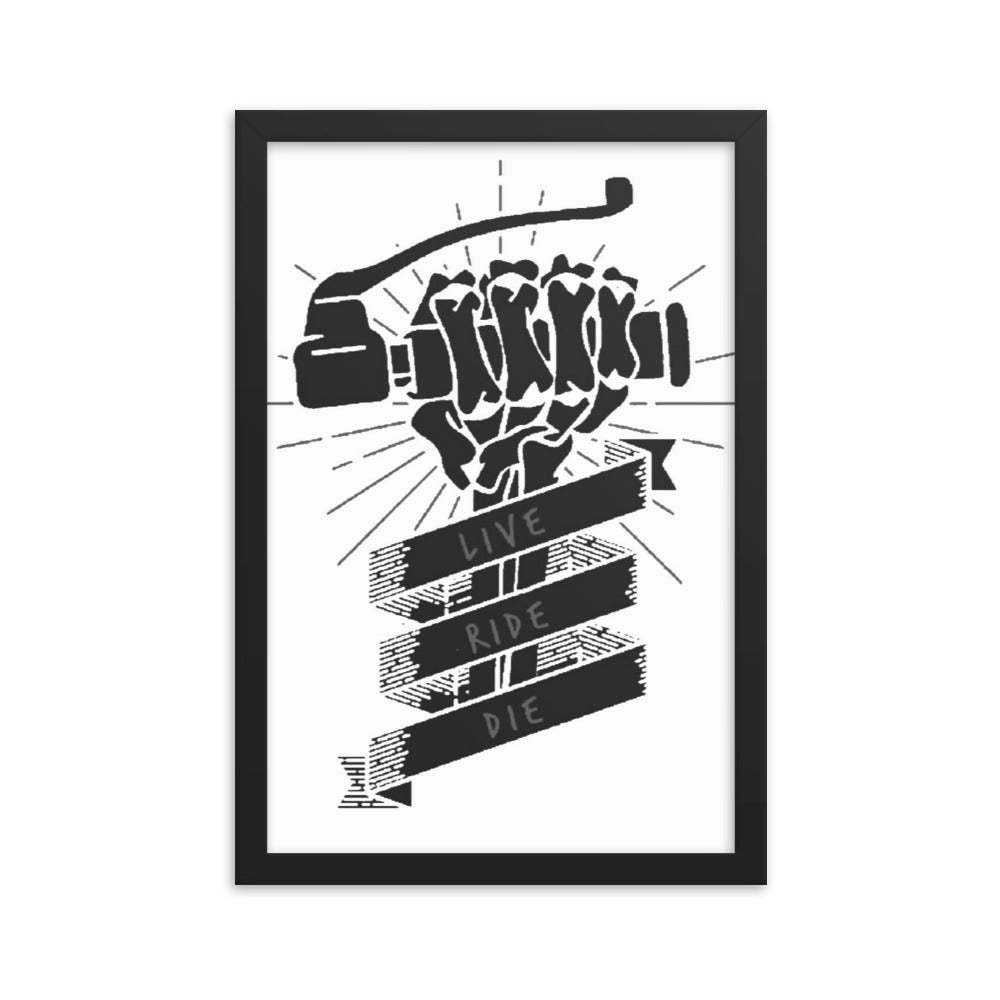 Framed Front Brake Poster